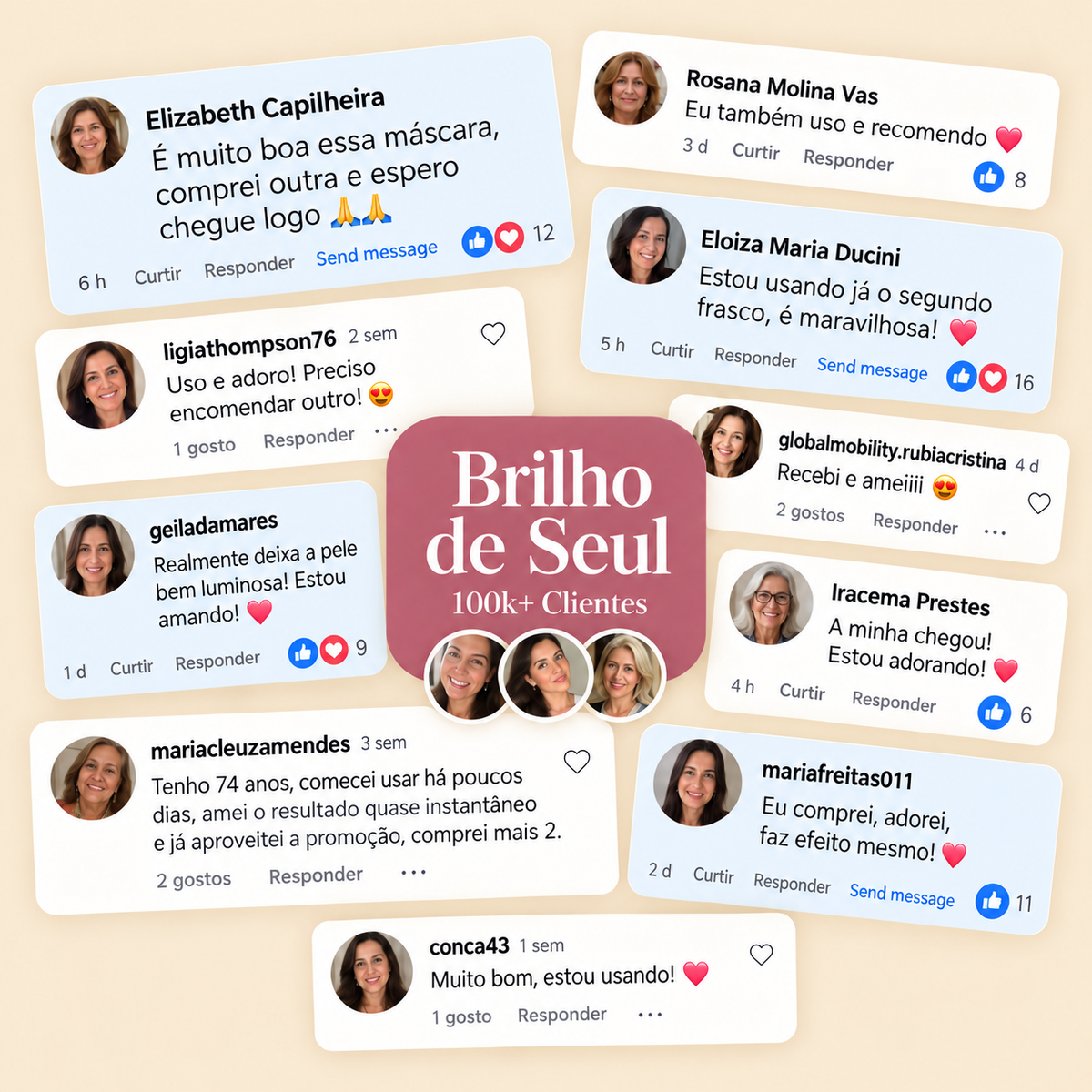 Máscara de Colágeno Noturna - Brilho de Seul